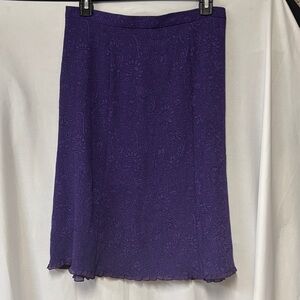 Sag Harbor Purple A-Line Skirt